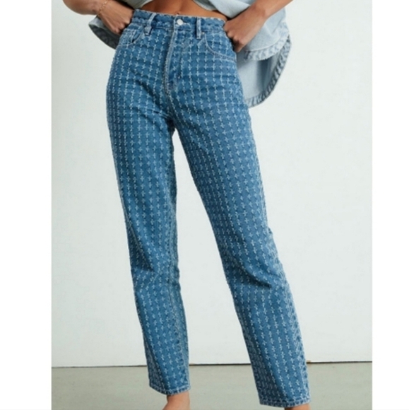 Pacsun | EUC 90s Boyfriend Dad Jeans Distressed High Waisted Straight Size 27 - Picture 1 of 12